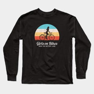 Girl on bike Long Sleeve T-Shirt